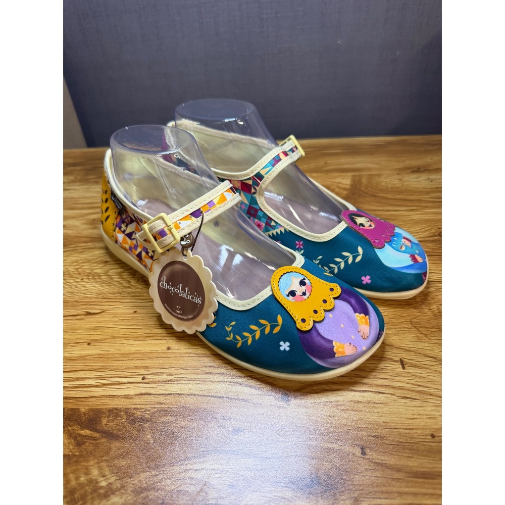 Hot Chocolate Design Chocolaticas Mary Jane Flats Russian Doll Shoes US 8